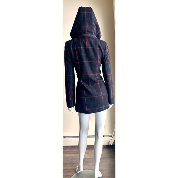 Le Chateau Buckle Peacoat Detachable Hood Small - Picture 4 of 8